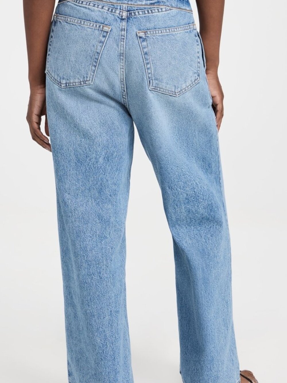 EB Denim Jeans Madison High Rise Ultra Wide Leg Luca Wash Womens 26 - Picture 2 of 10